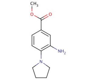 methyl 3-amino-4-pyrrolidin-1-ylbenzoate - chemical structure image