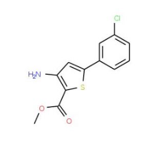 methyl 3-amino-5-(3-chlorophenyl)thiophene-2-carboxylate - chemical structure image