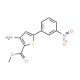 Methyl-3-amino-5-(3-nitrophenyl)thiophene-2-carboxylate (CAS 474843-42-0) - chemical structure image
