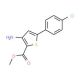 Methyl 3-amino-5-(4-chlorophenyl)thiophene-2-carboxylate (CAS 91076-93-6) - chemical structure image