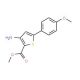 Methyl 3-amino-5-(4-methoxyphenyl)thiophene-2-carboxylate (CAS 37572-23-9) - chemical structure image