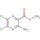 Methyl 3-amino-5,6-dichloro-2-pyrazinecarboxylate (CAS 1458-18-0) - chemical structure image