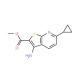Methyl 3-amino-6-cyclopropylthieno[2,3-b]pyridine-2-carboxylate - chemical structure image