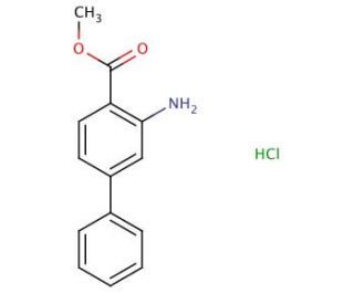 Methyl 3-aminobiphenyl-4-carboxylate hydrochloride - chemical structure image