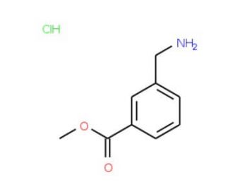 Methyl 3-(aminomethyl)benzoate hydrochloride (CAS 17841-68-8) - chemical structure image