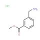 Methyl 3-(aminomethyl)benzoate hydrochloride (CAS 17841-68-8) - chemical structure image