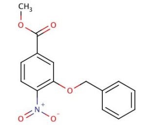 Methyl 3-(benzyloxy)-4-nitrobenzenecarboxylate (CAS 209528-69-8) - chemical structure image