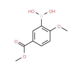 Methyl 3-borono-4-methoxybenzoate (CAS 221006-63-9) - chemical structure image
