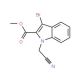 Methyl 3-bromo-1-(cyanomethyl)-1H-indole-2-carboxylate - chemical structure image