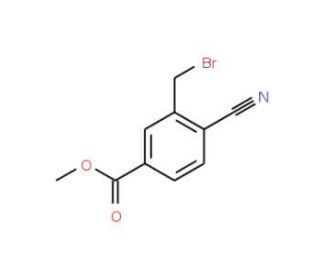 Methyl 3-bromomethyl-4-cyanobenzoate (CAS 908562-24-3) - chemical structure image