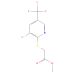 Methyl [[3-chloro-5-(trifluoromethyl)pyridin-2-yl]sulfanyl]acetate (CAS 1024368-23-7) - chemical structure image