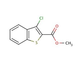 Methyl 3-chlorobenzo[b]thiophene-2-carboxylate (CAS 21211-07-4) - chemical structure image