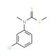 Methyl (3-chlorophenyl)methylcarbamodithioate - chemical structure image