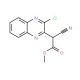 methyl (3-chloroquinoxalin-2-yl)(cyano)acetate (CAS 10176-23-5) - chemical structure image