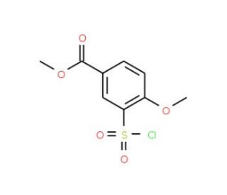 Methyl 3-(Chlorosulfonyl)-4-methoxybenzoate (CAS 192323-12-9) - chemical structure image