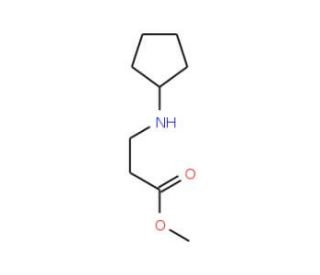 Methyl 3-(cyclopentylamino)propanoate - chemical structure image