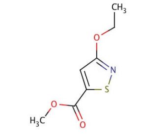 Methyl-3-ethoxyisothiazole-5-carboxylate (CAS 170953-74-9) - chemical structure image