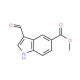 methyl 3-formyl-1H-indole-5-carboxylate (CAS 197506-83-5) - chemical structure image