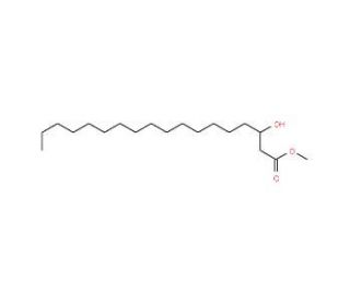 Methyl 3-Hydroxyoctadecanoate, (C18) (CAS 14531-40-9) - chemical structure image