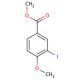 Methyl 3-iodo-4-methoxybenzoate (CAS 35387-93-0) - chemical structure image
