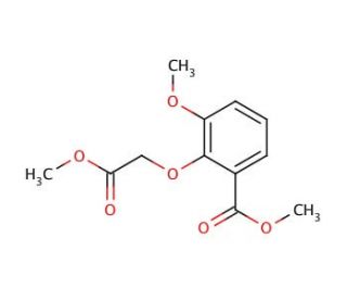 Methyl 3-methoxy-2-(2-methoxy-2-oxoethoxy)benzoate (CAS 104796-24-9) - chemical structure image
