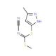Methyl (3-methyl-1H-pyrazol-5-yl)cyanocarbonimidodithioate - chemical structure image