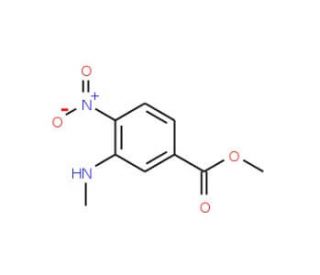 Methyl 3-(methylamino)-4-nitrobenzenecarboxylate - chemical structure image