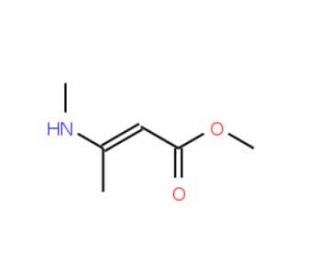 Methyl 3-(methylamino)but-2-enoate (CAS 13412-12-9) - chemical structure image