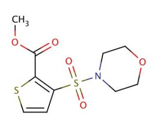 Methyl 3-(morpholin-4-ylsulfonyl)thiophene-2-carboxylate (CAS 895261-67-3) - chemical structure image