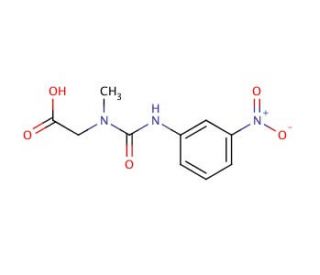 (methyl{[(3-nitrophenyl)amino]carbonyl}amino)acetic acid - chemical structure image
