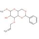 Methyl 3-O-Allyl-4,6-O-benzylidene-α-D-mannopyranoside 的分子结构, CAS编号: 82228-10-2 Methyl 3-O-Allyl-4,6-O-benzylidene-α-D-mannopyranoside (CAS 82228-10-2) - chemical structure image