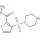 Methyl 3-(piperazin-1-ylsulfonyl)thiophene-2-carboxylate - chemical structure image
