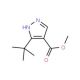 Methyl 3-(tert-butyl)-1H-pyrazole-4-carboxylate (CAS 1017782-45-4) - chemical structure image