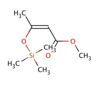 Methyl 3-trimethylsiloxy-2-butenoate (CAS 62269-44-7) - chemical structure image