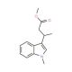 Methyl (3R)-(−)-3-(1-methylindol-3-yl)butanoate (CAS 460050-72-0) - chemical structure image