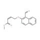 Methyl 4-[(1-formyl-2-naphthyl)oxy]-2-butenoate (CAS 174633-84-2) - chemical structure image