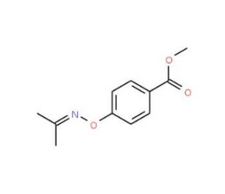 Methyl 4-{[(1-methylethylidene)amino]oxy}benzoate - chemical structure image