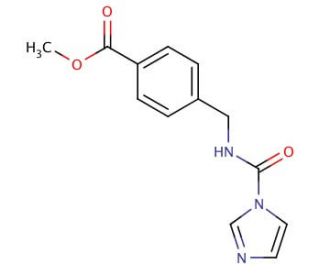 methyl 4-{[(1H-imidazol-1-ylcarbonyl)amino]methyl}benzoate - chemical structure image