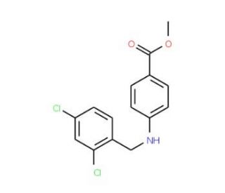 Methyl 4-[(2,4-dichlorobenzyl)amino]benzoate - chemical structure image