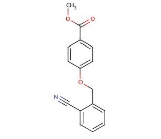 Methyl 4-[(2-cyanobenzyl)oxy]benzoate - chemical structure image