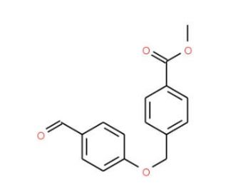 Methyl 4-[(4-formylphenoxy)methyl]benzoate (CAS 124663-30-5) - chemical structure image