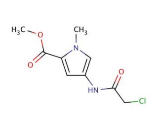 methyl 4-[(chloroacetyl)amino]-1-methyl-1H-pyrrole-2-carboxylate - chemical structure image