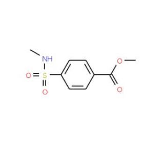 methyl 4-[(methylamino)sulfonyl]benzoate - chemical structure image