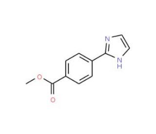 Methyl 4-(1H-2-imidazolyl)benzoate (CAS 125903-39-1) - chemical structure image