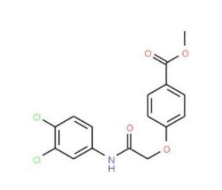 Methyl 4-{2-[(3,4-dichlorophenyl)amino]-2-oxoethoxy}benzoate - chemical structure image
