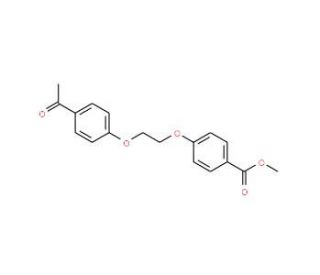 Methyl 4-[2-(4-acetylphenoxy)ethoxy]-benzenecarboxylate (CAS 937601-85-9) - chemical structure image