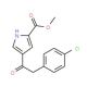 Methyl 4-[2-(4-chlorophenyl)acetyl]-1H-pyrrole-2-carboxylate - chemical structure image
