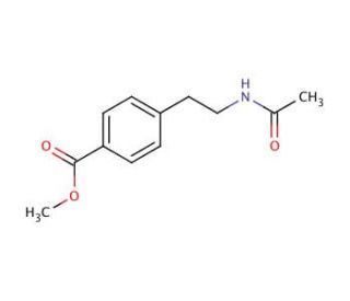 Methyl 4-(2-acetylaminoethyl)benzoate (CAS 870703-69-8) - chemical structure image