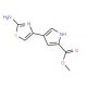 methyl 4-(2-amino-1,3-thiazol-4-yl)-1H-pyrrole-2-carboxylate - chemical structure image