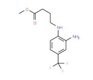 Methyl 4-[2-amino-4-(trifluoromethyl)anilino]-butanoate - chemical structure image